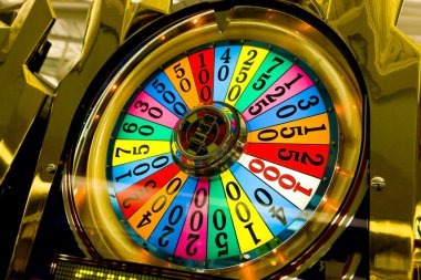 Live Mega Wheel dealer spinning the wheel on mobile screen